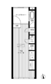 パークジオ学芸大学 405 間取り図