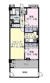 ジェイパーク目黒3林試の森 1階 間取り図