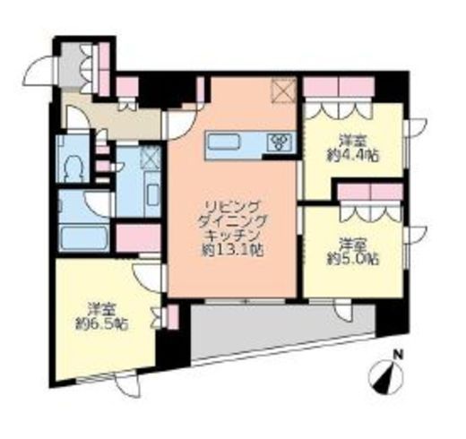 グリーンパーク東日本橋一丁目 2階 間取り図