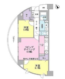 アーバンライフ月島駅前 W1213 間取り図