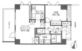 グランドテラス新宿 3階 間取り図