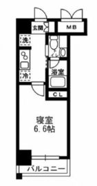 レジディア月島3 610 間取り図