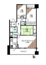 ファミールグラン三田伊皿子坂 3階 間取り図