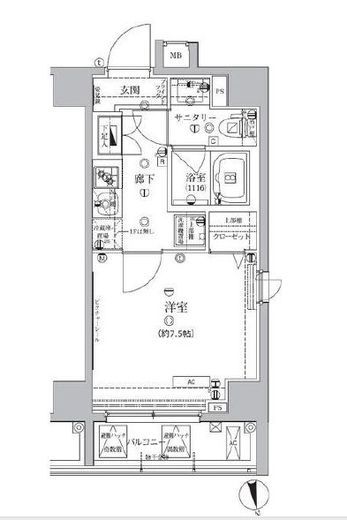 アルテシモモーレ 2階 間取り図