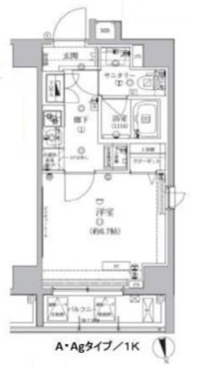 アルテシモモーレ 4階 間取り図