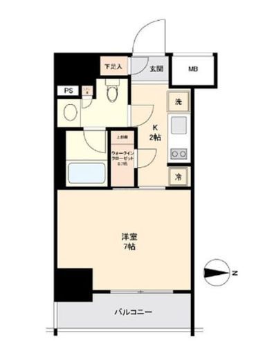 パークリュクス秋葉原monoイースト 11階 間取り図
