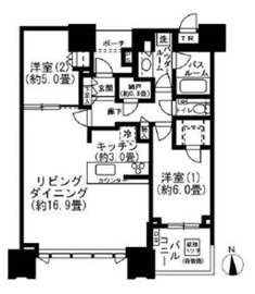 ドゥ・トゥール 41階 間取り図