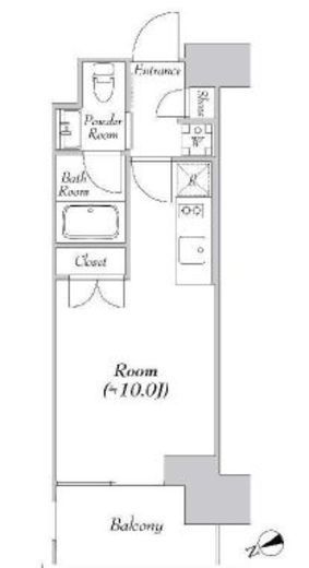 カナルフロント芝浦 203 間取り図