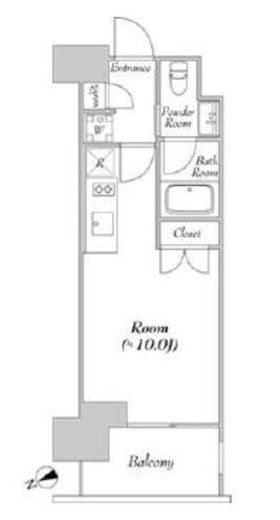 カナルフロント芝浦 503 間取り図