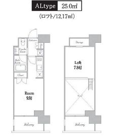 カナルフロント芝浦 1103 間取り図