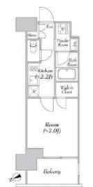 カナルフロント芝浦 204 間取り図