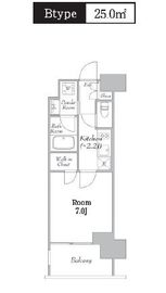 カナルフロント芝浦 205 間取り図