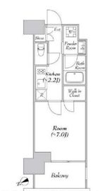 カナルフロント芝浦 706 間取り図