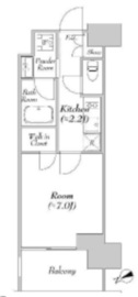 カナルフロント芝浦 1005 間取り図