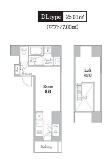 カナルフロント芝浦 901 間取り図