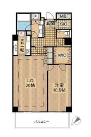 フォレセーヌ赤坂檜坂 2階 間取り図