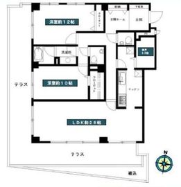 赤坂グランドハウス 1階 間取り図