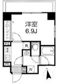 ワイズ神楽坂 401 間取り図