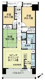 亀戸レジデンス 13階 間取り図