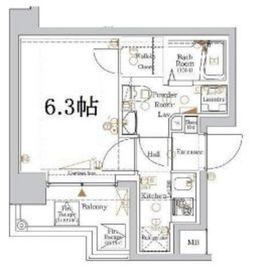 ヴァローレスパジオ清澄白河 4階 間取り図