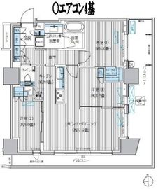 グランリビオ高輪三丁目 4階 間取り図