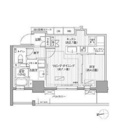 グランリビオ高輪三丁目 4階 間取り図