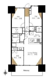 シティテラス東陽町 3階 間取り図