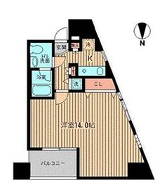 エルヴァージュ神田神保町 801 間取り図