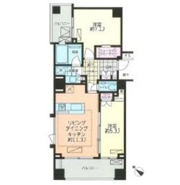 ラコント都立大学 10階 間取り図