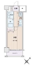 エスティメゾン錦糸町2 1312 間取り図