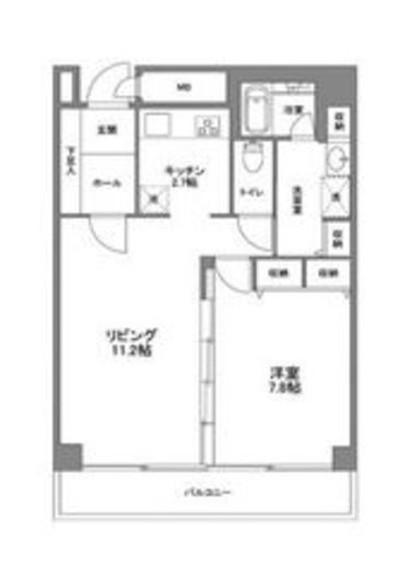 四番町プラザ 704 間取り図