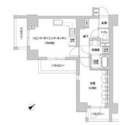 メトロステージ上野 403 間取り図