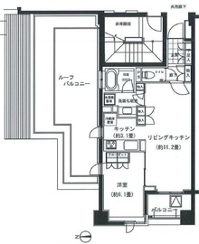 パークハウス飯田橋レジデンス 7階 間取り図