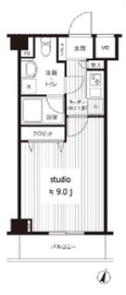 グランハイツ東中野 212 間取り図