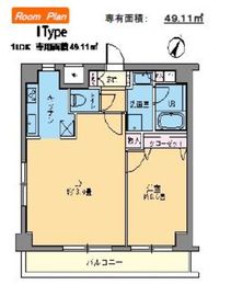 カスタリア千駄ヶ谷 401 間取り図