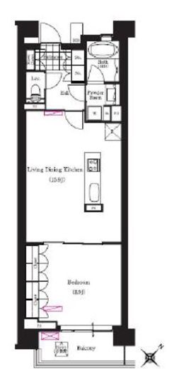ブリリアイスト三軒茶屋アイビーテラス i419 間取り図