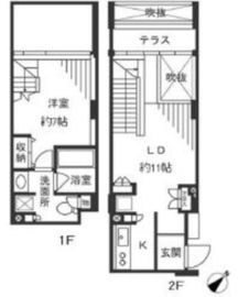 KDXレジデンス自由が丘 208 間取り図