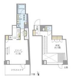 ルフォンプログレ学芸大学 105 間取り図