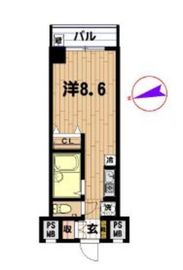 エスコート麻布十番 10階 間取り図