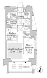 パークフラッツ渋谷神山町 405 間取り図