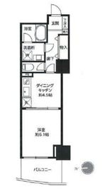 ゲートシティ大崎サウスパークタワー 13階 間取り図