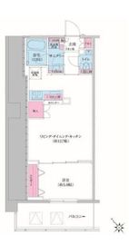 レジディア荻窪Ⅲ 508 間取り図