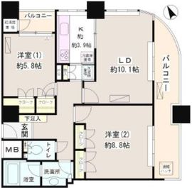 西早稲田東ウイング 10階 間取り図