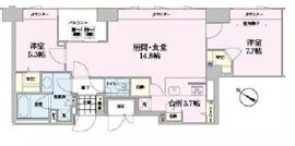 東神田テラスレジデンス 1207 間取り図