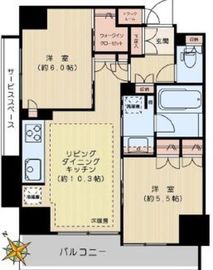 ベリスタ文京白山 2階 間取り図