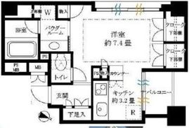 パークアクシス白金台南 13階 間取り図