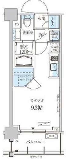 パークアクシス菊川ステーションゲート 302 間取り図