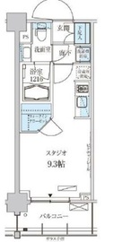 パークアクシス菊川ステーションゲート 302 間取り図