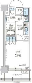 パークアクシス菊川ステーションゲート 806 間取り図