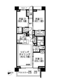 シティハウス神宮北参道 2階 間取り図